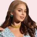 Maharani Pearl Dome Gold-Plated Bridal Choker Necklace
